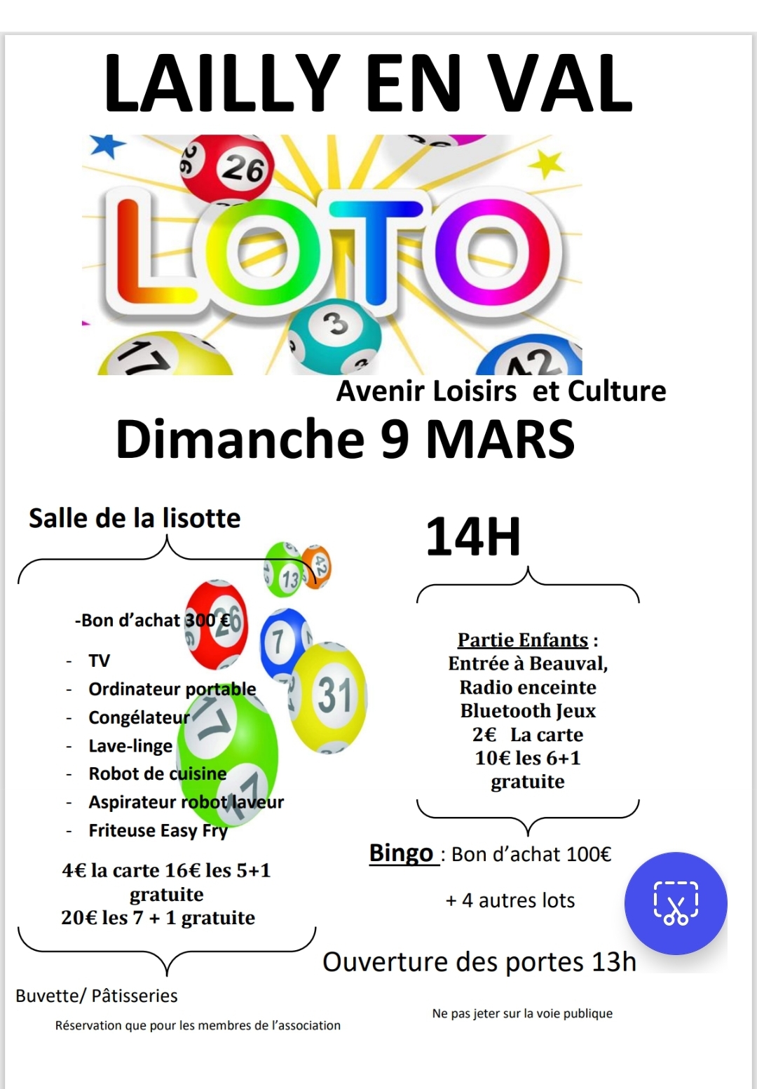 AVL Langue Française - Loto - 09.03.25